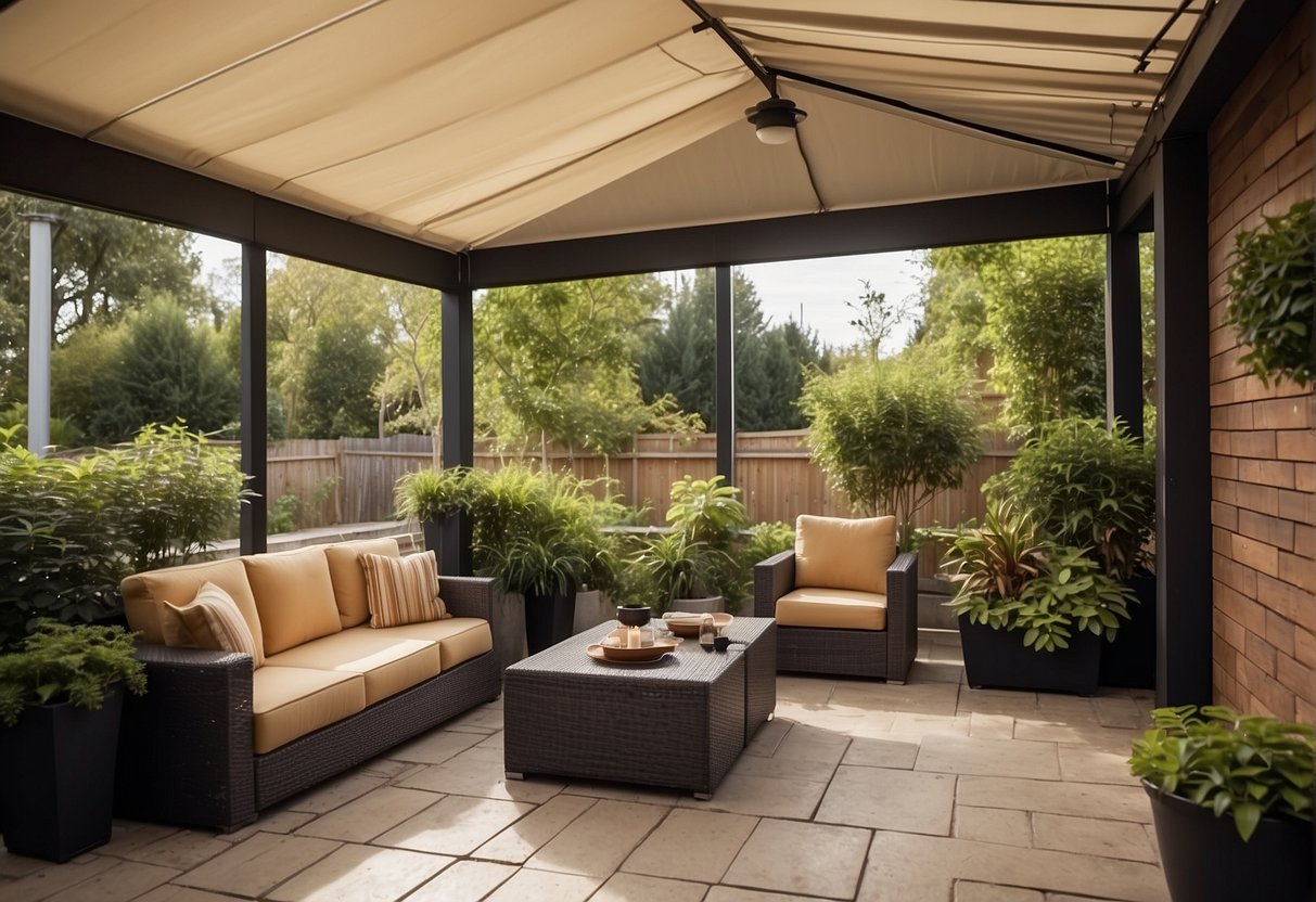 What Is an Outdoor Covered Patio Called Sleek Space