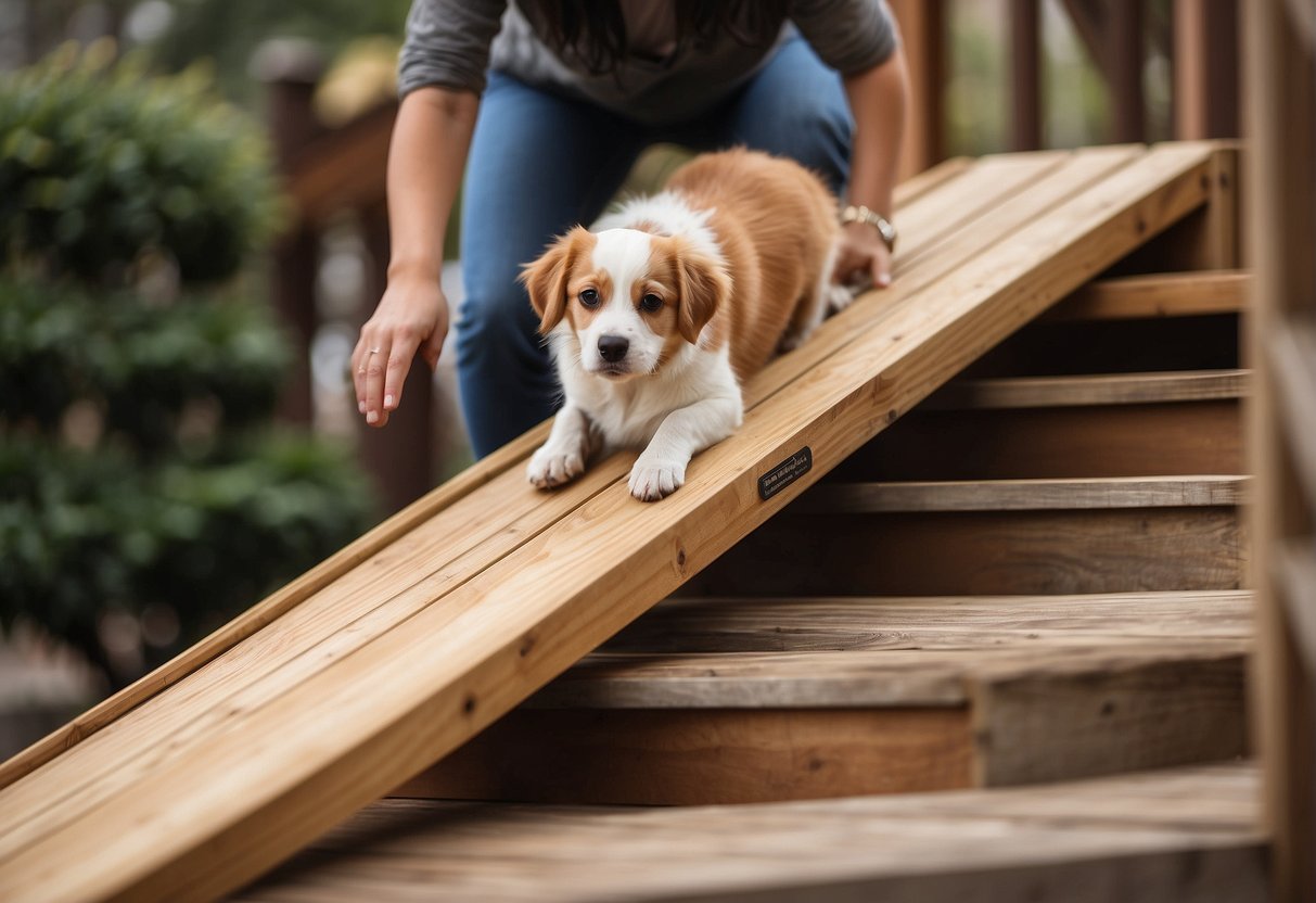 How to Build an Outdoor Dog Ramp Over Stairs Sleek Space
