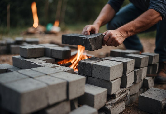 How to Build an Outdoor Fireplace with Cinder Blocks