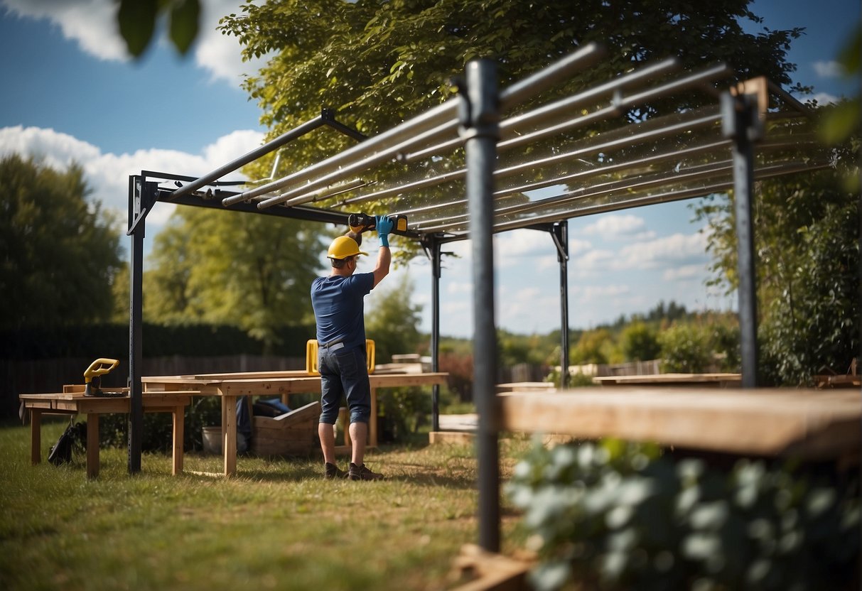 How to Build an Outdoor Canopy Frame Sleek Space