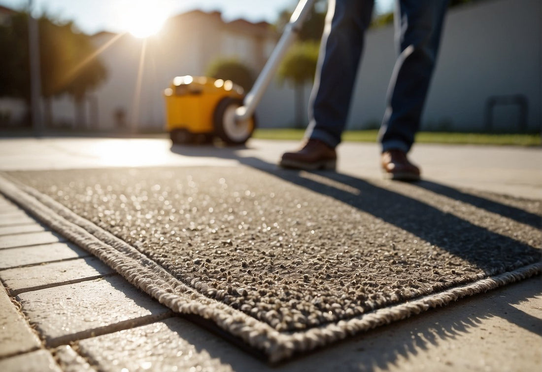 How to Clean Outdoor Carpet on Concrete