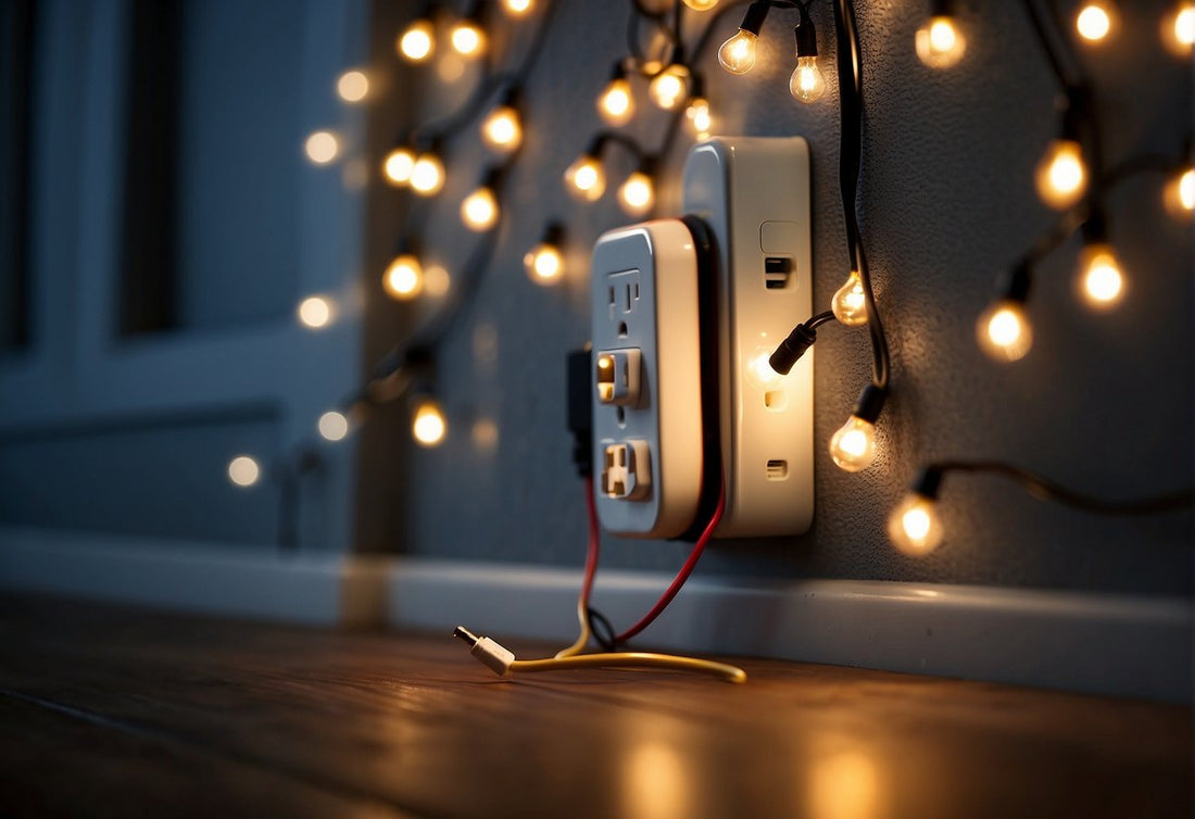 How to Plug in Christmas Lights Without Outdoor Outlet