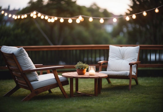 How to Make an Outdoor Seating Area on Grass