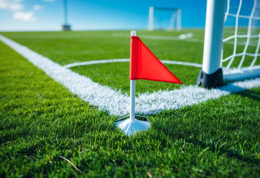 Where Should Corner Flags Be Placed On An Outdoor Soccer Field?