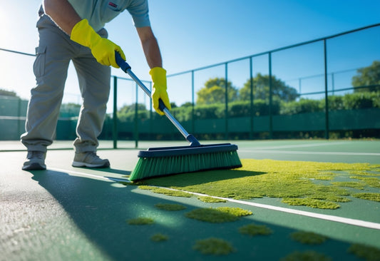 How To Remove Algae Or Moss From An Outdoor Tennis Court?