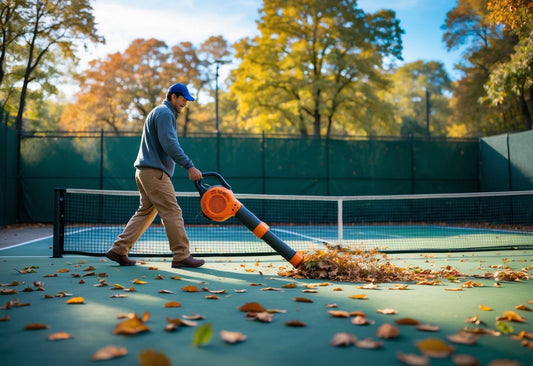 How To Keep An Outdoor Tennis Court Free Of Leaves And Debris?