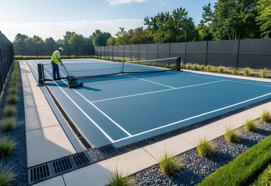 What Maintenance Routine Keeps Outdoor Tennis Courts Looking Professional?