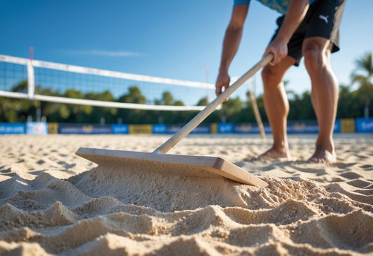 How To Level The Sand Evenly For An Outdoor Beach Volleyball Court?