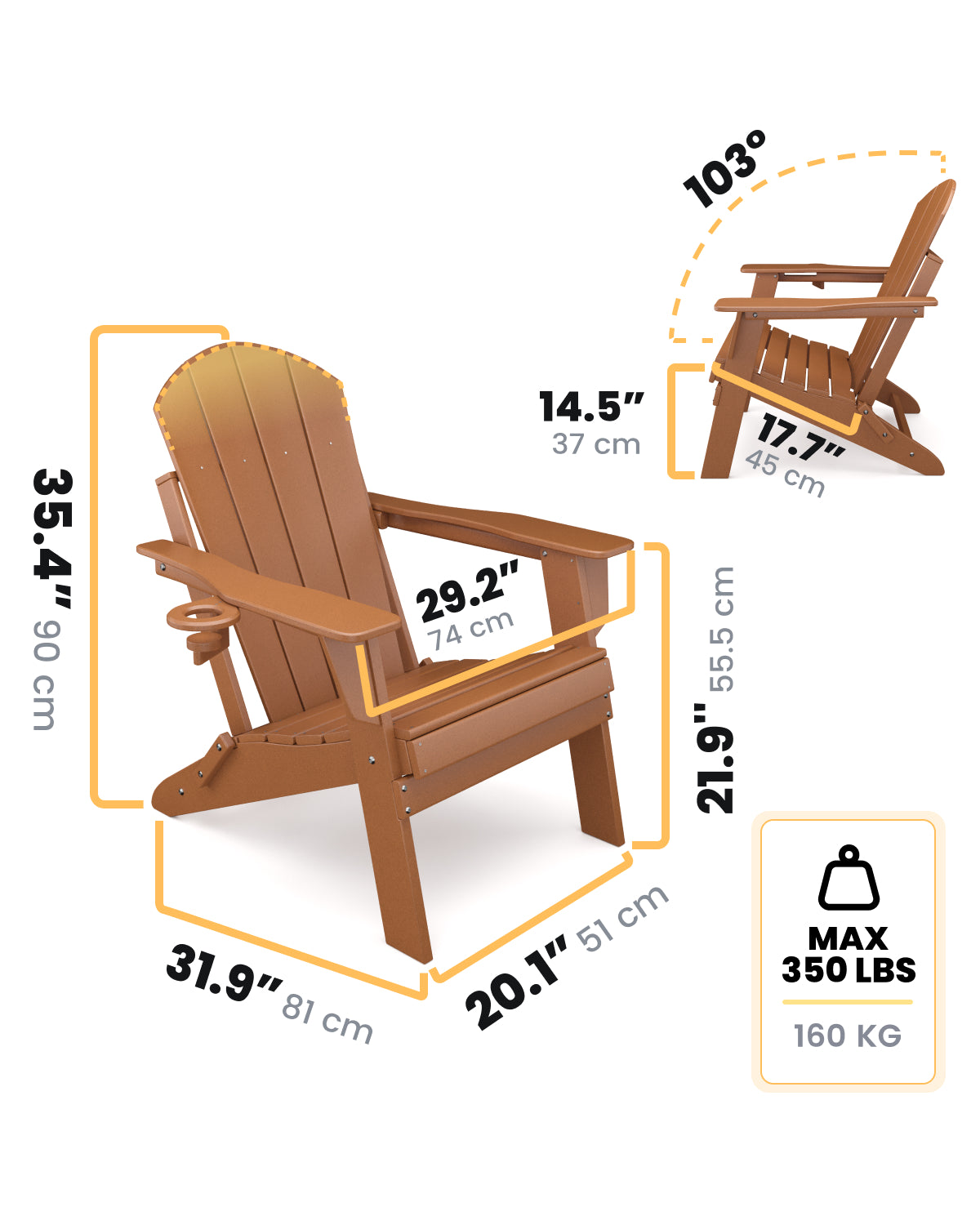 Adirondack Chair - Wood