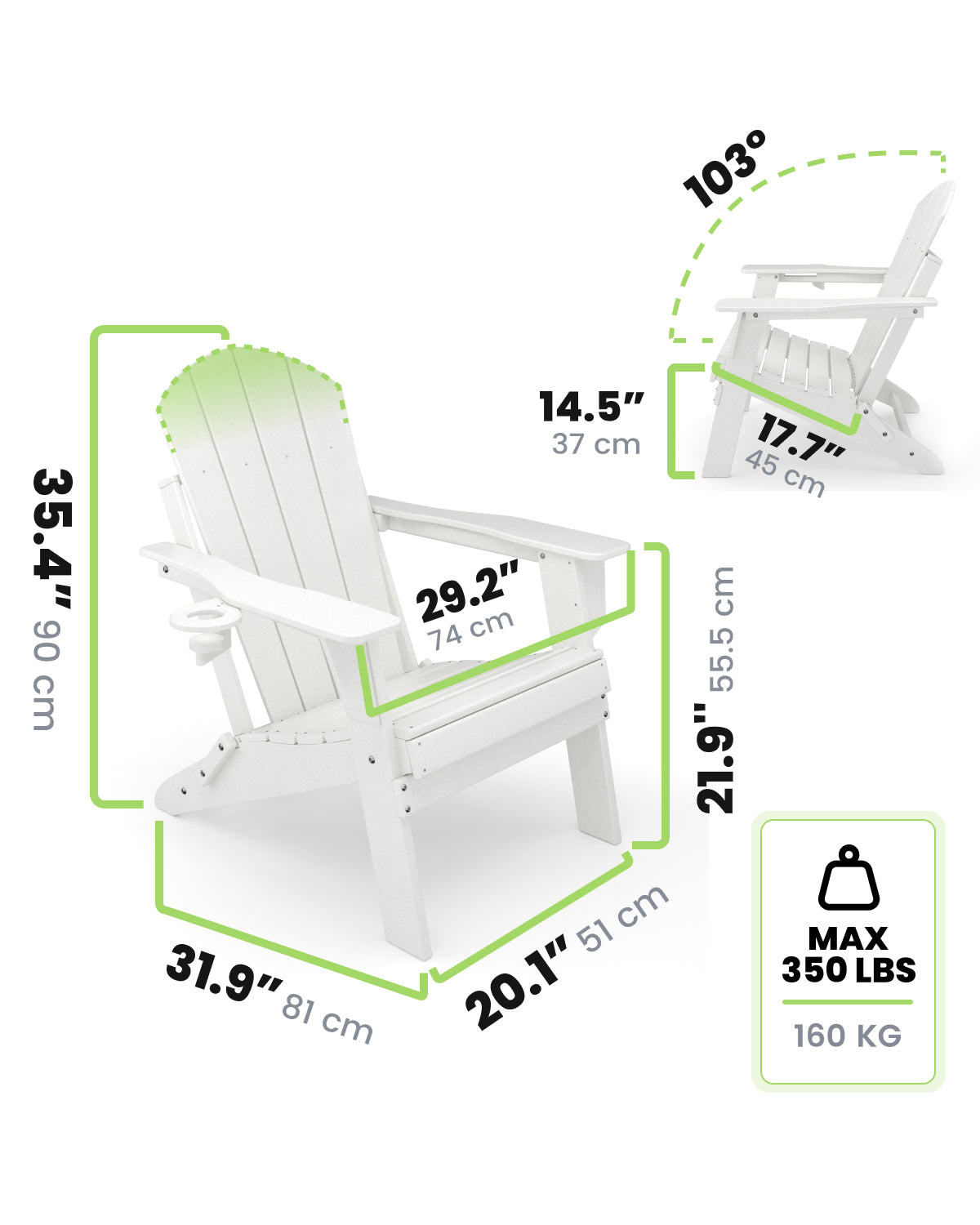 Adirondack Chair - White