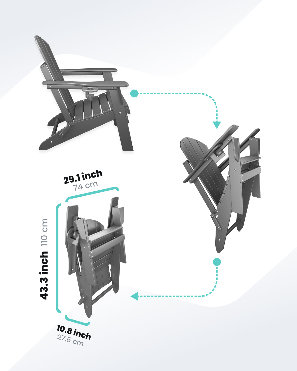 Adirondack Chair - Grey