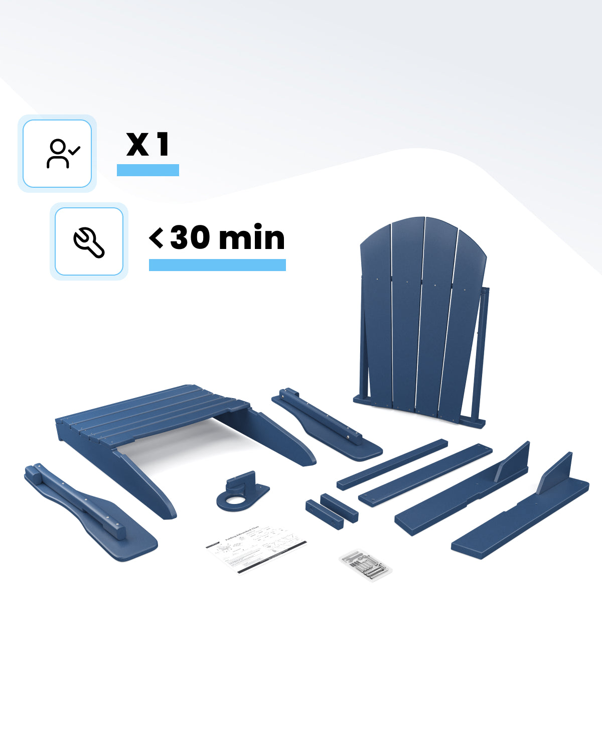 Adirondack Chair - Navy